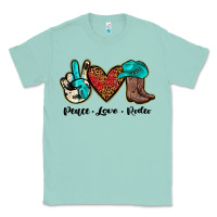 Seafoam peace love rodeo Classic Tee - JahusDesignShop