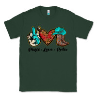 Sports Green peace love rodeo Classic Tee - JahusDesignShop