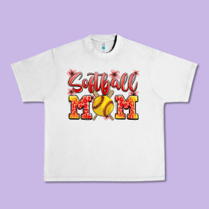 Softball Mom Urban Heavy Tee Designed By Jahusdesignshop