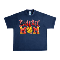Navy softball mom Urban Heavy Tee - JahusDesignShop