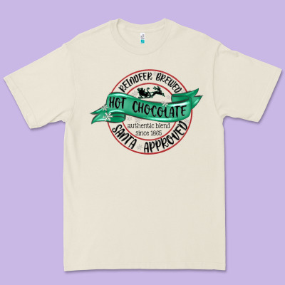 Premium Tee reindeer brewed santa approved