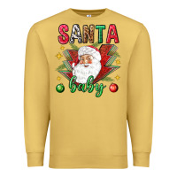 Antique Gold Santa baby Christmas Premium Sweatshirt - NancyCooperArtShop