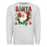 Dove Grey Santa baby Christmas Premium Sweatshirt - NancyCooperArtShop