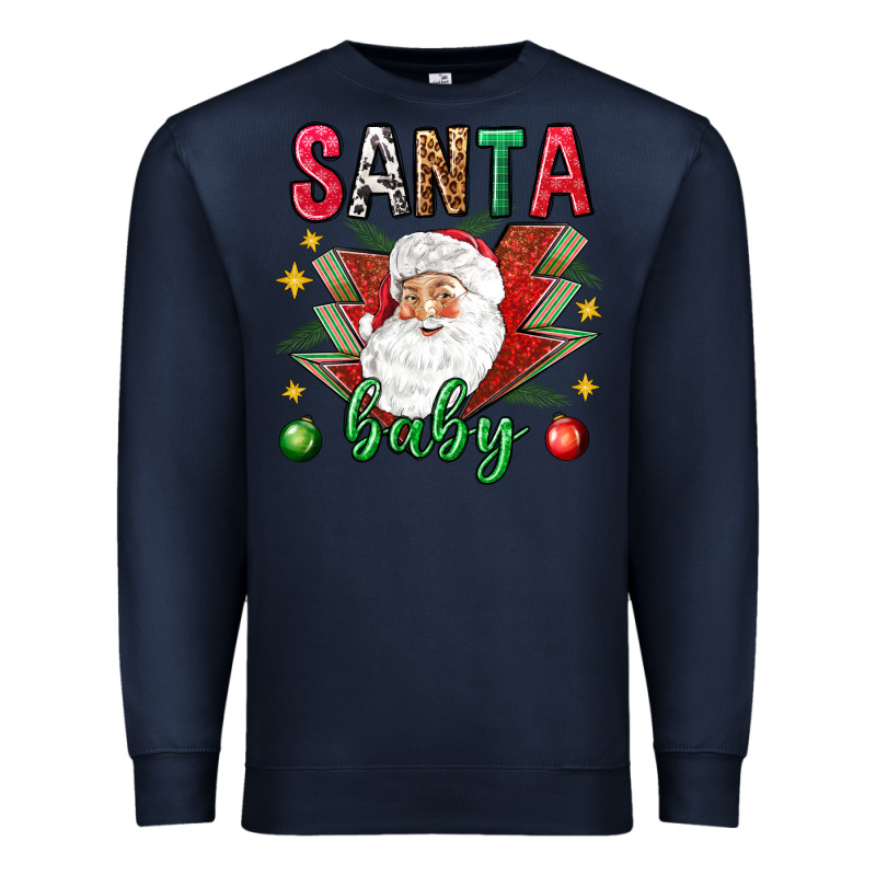 Santa Baby Christmas Premium Sweatshirt by NancyCooperArtShop | Teevron