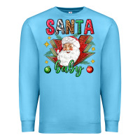 Ocean Blue Santa baby Christmas Premium Sweatshirt - NancyCooperArtShop