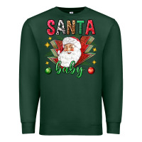 Sports Green Santa baby Christmas Premium Sweatshirt - NancyCooperArtShop