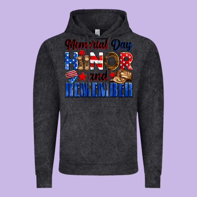 Memorial Day Honor And Remember Vintage Hoodie Designed By Neo Western