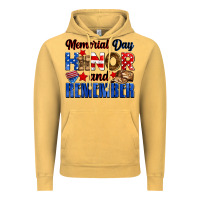 Vintage Mustard Memorial day honor and remember Vintage Hoodie - Neo Western