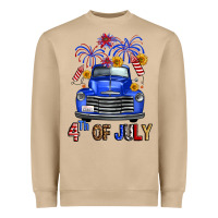 Western Fourth Of July Truck Heavyweight Sweatshirt | Teevron