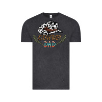 Vintage Black cowboy dad Vintage Tee - CowhideDigitalArt
