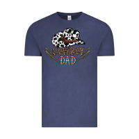 Vintage Denim cowboy dad Vintage Tee - CowhideDigitalArt