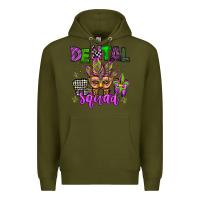 Army Green dental squad mardi gras teeth Premium Hoodie - Jasminsmagicworld
