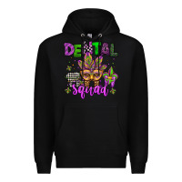 Black dental squad mardi gras teeth Premium Hoodie - Jasminsmagicworld