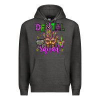 Charcoal Heather dental squad mardi gras teeth Premium Hoodie - Jasminsmagicworld