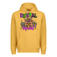 Mustard dental squad mardi gras teeth Premium Hoodie - Jasminsmagicworld