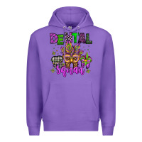 Purple dental squad mardi gras teeth Premium Hoodie - Jasminsmagicworld