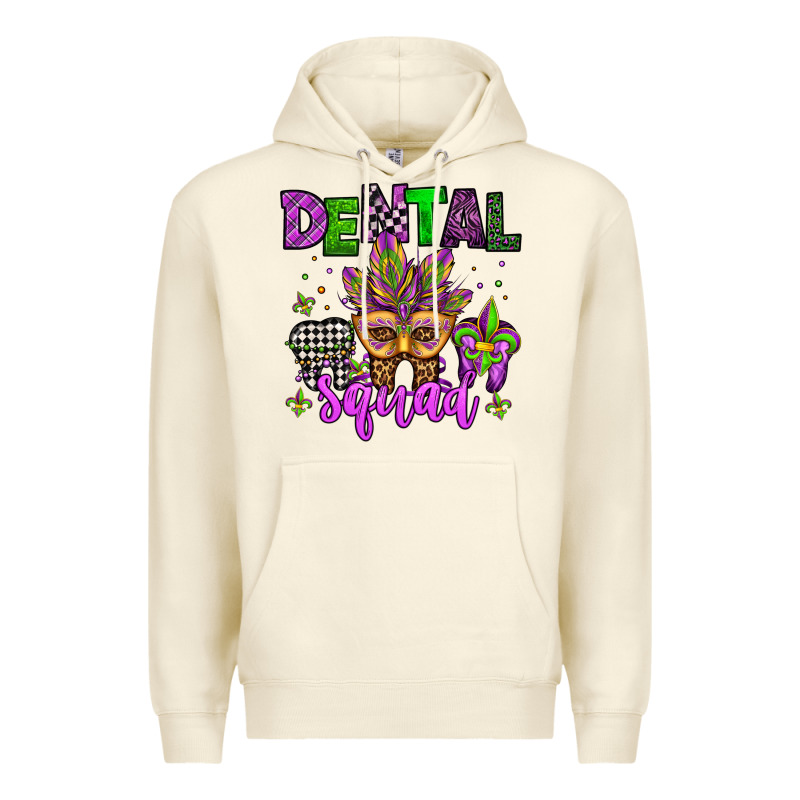 Dental Squad Mardi Gras Teeth Premium Hoodie by Jasminsmagicworld | Teevron