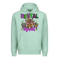 Seafoam dental squad mardi gras teeth Premium Hoodie - Jasminsmagicworld