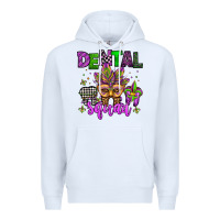 White dental squad mardi gras teeth Premium Hoodie - Jasminsmagicworld