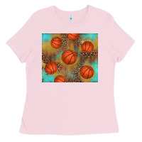 Bubblegum Pink western basketball Ladies Tee - AdoDesignShop