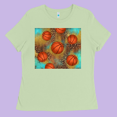 Western Basketball Ladies Tee Designed By Adodesignshop