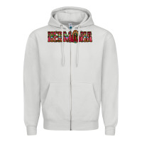 Dove Grey hermana floral aztec leopard Zipper Hoodie - Jasminsmagicworld
