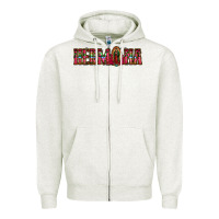 Oatmeal Heather hermana floral aztec leopard Zipper Hoodie - Jasminsmagicworld