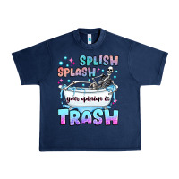 Navy splish splash your opinion is trash Urban Heavy Tee - JahusDesignShop