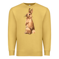 Antique Gold Bunny Premium Sweatshirt - NancyCooperArtShop