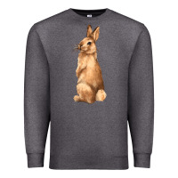 Charcoal Heather Bunny Premium Sweatshirt - NancyCooperArtShop