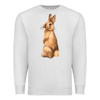 Oatmeal Heather Bunny Premium Sweatshirt - NancyCooperArtShop