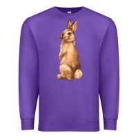 Purple Bunny Premium Sweatshirt - NancyCooperArtShop