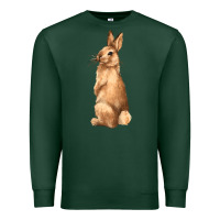 Sports Green Bunny Premium Sweatshirt - NancyCooperArtShop