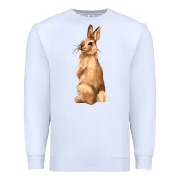 White Bunny Premium Sweatshirt - NancyCooperArtShop