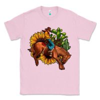 Bubblegum Pink rodeo cowboy sunflower cactus Classic Tee - JahusDesignShop