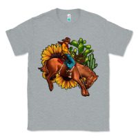 Heather Grey rodeo cowboy sunflower cactus Classic Tee - JahusDesignShop