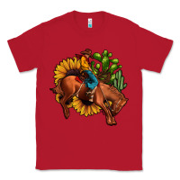 Red rodeo cowboy sunflower cactus Classic Tee - JahusDesignShop
