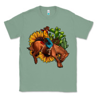 Sage rodeo cowboy sunflower cactus Classic Tee - JahusDesignShop