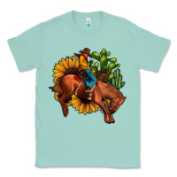 Seafoam rodeo cowboy sunflower cactus Classic Tee - JahusDesignShop