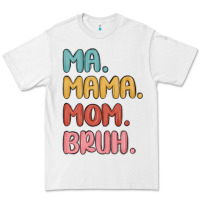 White ma mama mom bruh Premium Tee - MaliasSmallBusiness