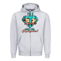 Heather Grey i'm a teacher what's your superpower cowhide Zipper Hoodie - Jasminsmagicworld