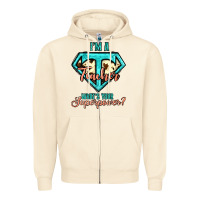 Sandshell i'm a teacher what's your superpower cowhide Zipper Hoodie - Jasminsmagicworld