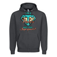 Smoke i'm a teacher what's your superpower cowhide Zipper Hoodie - Jasminsmagicworld