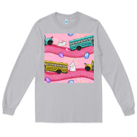 Moon Dust easter school bus seamless pattern Long Sleeve Tee - BundleAndBundleShop