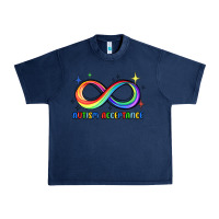Navy autism acceptance Urban Heavy Tee - JahusDesignShop