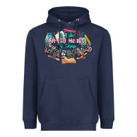 Navy it takes a big heart to shape little mind teacher Heavyweight Hoodie - NancyCooperArtShop