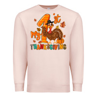 Pale Pink my first thanksgiving Premium Sweatshirt - MaliasSmallBusiness