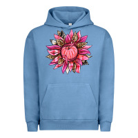 Pigment Pebble Blue breast cancer sunflower Urban Hoodie - texasbilliewilder