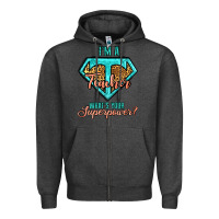 Charcoal Heather i'm a teacher what's your superpower leopard Zipper Hoodie - Jasminsmagicworld