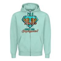 Seafoam i'm a teacher what's your superpower leopard Zipper Hoodie - Jasminsmagicworld